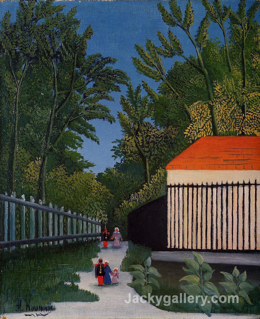 Walking in the Parc Montsouris by Henri Rousseau paintings reproduction
